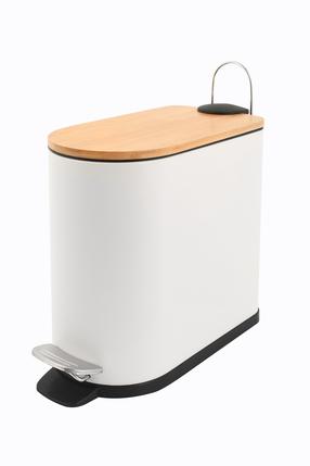 Мусорное ведро Domoletti T-T2105MB, белый цв., 5 л, 38 см x 16 см