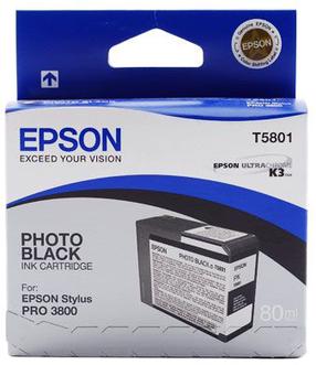 Rašalinio spausdintuvo kasetė Epson T5801, juoda sp.