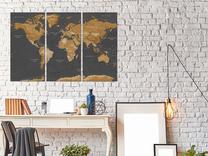 Reprodukcija Artgeist World Map: Modern Aesthetics N6354PWD, 60 cm x 40 cm