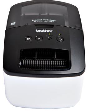 Принтер этикеток Brother QL-700, 1120 г, белый цв./черный цв.