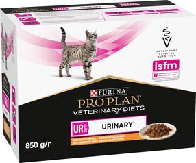 Šlapias kačių maistas Purina Pro Plan Veterinary Diets Urinary, vištiena, 0.085 kg x 10 vnt.