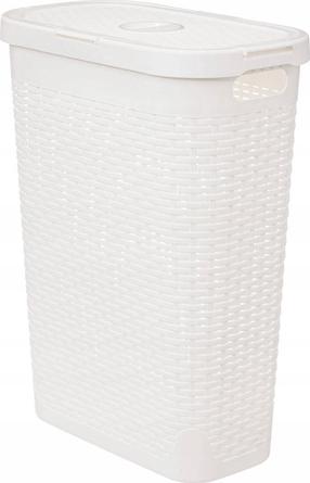 Skalbinių dėžė 5five Simply Smart 202409M, 40 l, balta sp., 46.4 cm x 26.5 cm x 60.5 cm