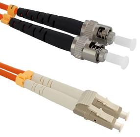 Laidas Qoltec Multimode LC/UPC to ST/UPC LC/UPC, ST/UPC, 3 m, oranžinė sp.