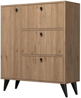 Batų spintelė Kalune Design Bella 1802, ruda sp., 35 cm x 90 cm x 105 cm