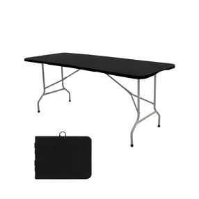 Lauko stalas Hatis, juoda sp., 180 cm x 70 cm x 74 cm