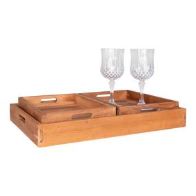 Servēšanas paplātes komplekts Faro Bakke, 29.5 cm, 3.9 cm, Brūna krās.