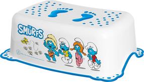 Pakāpiena soliņš Maltex Smurfs, zila krās./balta krās., 14.5 cm x 42.5 cm x 28.5 cm