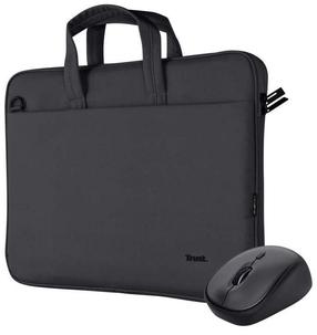 Klēpjdatoru soma Trust Nb Case Bologna + Mouse Set 24988, melna krās., 16"