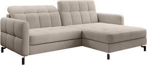 Kampinė sofa Lorelle Paros 02, šviesiai ruda sp., dešininė, 160 x 225 cm x 105 cm