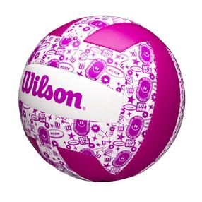 Võrkpall Wilson Stamp Pink, 5 suurus, valge v./roosa v.