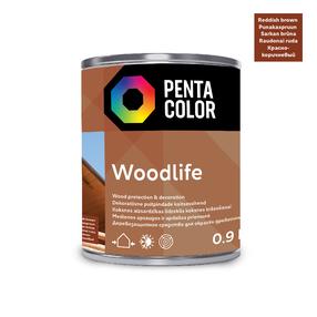 Medienos impregnantas Pentacolor Woodlife, raudonai ruda sp./šermukšnis sp., 0.9 l