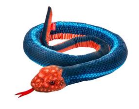 Pliušinis žaislas Beppe Snake 13985, mėlyna sp./oranžinė sp.