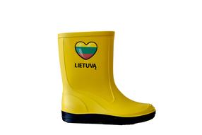 Guminiai batai Paliutis 120PL Myliu LT, geltona sp., 26, 2 vnt.