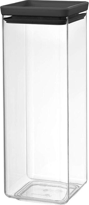 Birių produktų indas Brabantia 122408, 2.5 l, skaidri/juoda