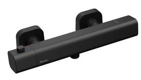 Термостатический смеситель для душа Ravak 10° Free Black TD F 033.20, черный цв.