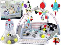 Aktyvumo kilimėlis Lean Toys Teddy Bear, 85 cm x 80 cm, įvairių spalvų