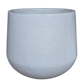 Puķu pods Domoletti RP18-218, keramika/cementa, Ø 39 cm, balta krās.