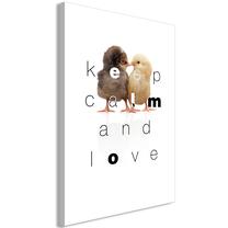 Reprodukcija Artgeist Keep Calm and Love KR33, 20 cm x 30 cm