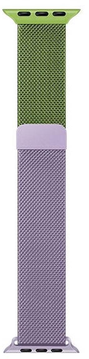 Dirželis Beline, Apple Watch Strap 42/44/45/49 mm, žalia sp./violetinė sp.