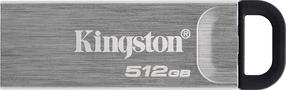 USB atmintinė Kingston Data Traveler Kyson USB 3.2 Gen 1, sidabro sp./juoda sp., 512 GB