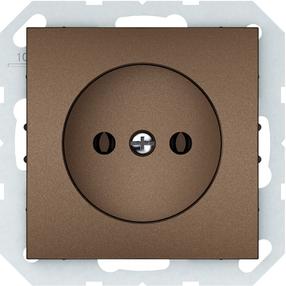 Kištukinis lizdas Vilma QR1000 RP16-001-02, be įžeminimo, mocha sp.
