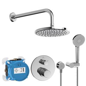 Комплект для душа скрытого монтажа Ideal Standard Ceratherm Chrome, хромовый цв.