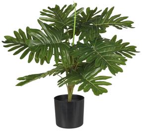 Mākslīgais augs podiņā, filodendrs Splendid Philodendron, zaļa krās., 55 cm x 12.5 cm