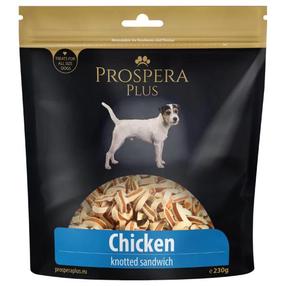 Skanėstas šunims Prospera Plus Knotted Sandwich, vištiena, 0.23 kg