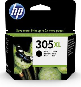 Tintes printera kasetne HP 305XL, melna krās., 4 ml