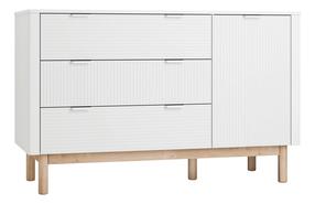 Kumode Pinio Miloo, balta krās., 90.4 cm x 52.4 cm x 144.5 cm