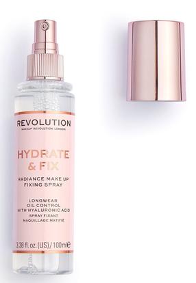 Makiažo fiksatorius Makeup Revolution London Hydrate & Fix, skaidri sp., 100 ml