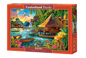 Dėlionė Castorland Tropical island 1000 el. C-104871, 47 cm x 68 cm, 1000 vnt., įvairių spalvų
