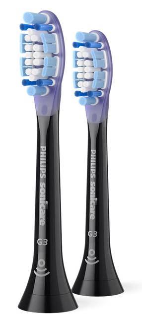 Elektrinio dantų šepetėlio galvutė Philips HX9052/88, juoda sp./violetinė sp., 2 vnt.