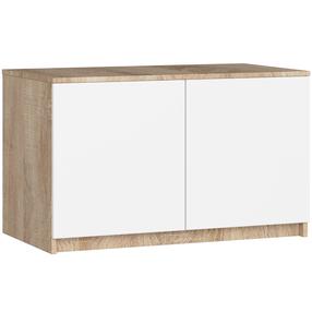 Spintelė Akord S90, balta sp./sonoma ąžuolo sp., 51 cm x 90 cm x 55 cm
