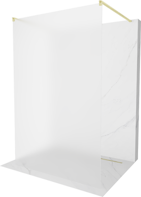 Dušo sienelė Mexen Kioto Walk-in, 120 cm x 200 cm, brushed gold sp./grūdintas