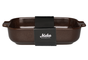 Керамическое блюдо для выпечки Maku 641955, коричневый цв., 20.5 см x 13 см