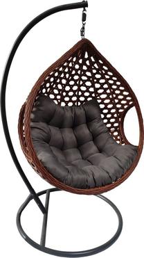 Pakabinamas krėslas Saska Garden Feel Skin XXL, ruda sp.