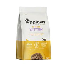 Sausā kaķu barība Applaws Kitten Chicken, vistas gaļa, 2 kg