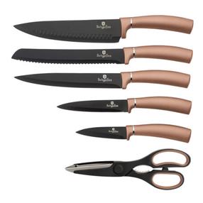 Virtuvinių peilių komplektas Berlinger Haus Metallic Line Rose Gold Edition BH-2583, 7 vnt.