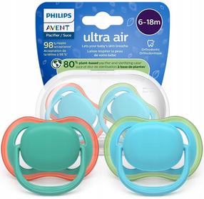 Knupīšu komplekts Philips Avent Ultra Air, 6+ mēn., zila krās./zaļa krās.