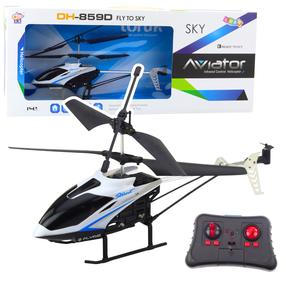 Rc sraigtasparnis Lean Toys Aviator DH-859D, mėlyna sp./balta sp.