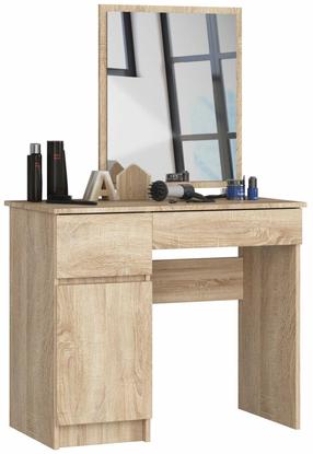Kosmetinis staliukas Akord Furniture Factory CLP P-2/SL, ruda sp., 142 cm x 50 cm x 90 cm