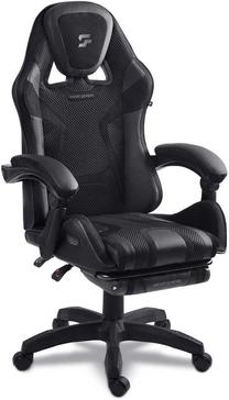Spēļu krēsls Sofotel Specter 242900, 52 x 50 x 110 - 121 cm, melna krās.
