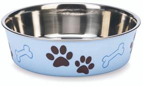 Dubenėlis gyvūnui Ascar Paw Motif, 2.2 l, 23 cm x 23 cm, žydra sp.