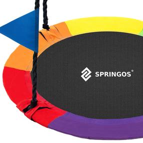 Kачели-гнездо Springos NS028, 110 см, черный цв./многоцветный