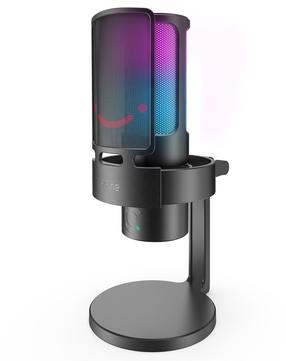 Darbvirsmas mikrofons Fifine A8 Plus, melna krās.