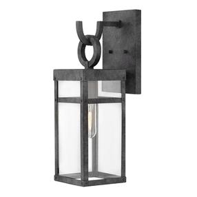 Sieninis lauko šviestuvas Quintiesse Porter, 60W, E27, IP44, pilka sp., 14 cm x 47.4 cm
