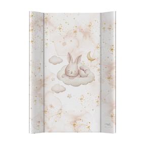 Vystymo lenta Ceba Baby Ultra Light Sleepy Bunny, 70 cm x 50 cm, balta sp./smėlio sp.
