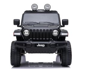 Bērnu elektroauto Netcentret Jeep Wrangler Rubicon, melna krās.