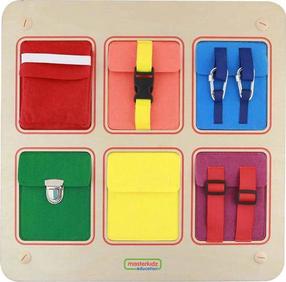 Развивающая доска Masterkidz Pockets, многоцветный
